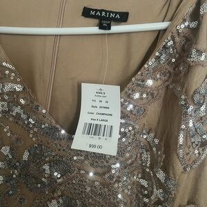 Kohl's Champagne Sequin Dress